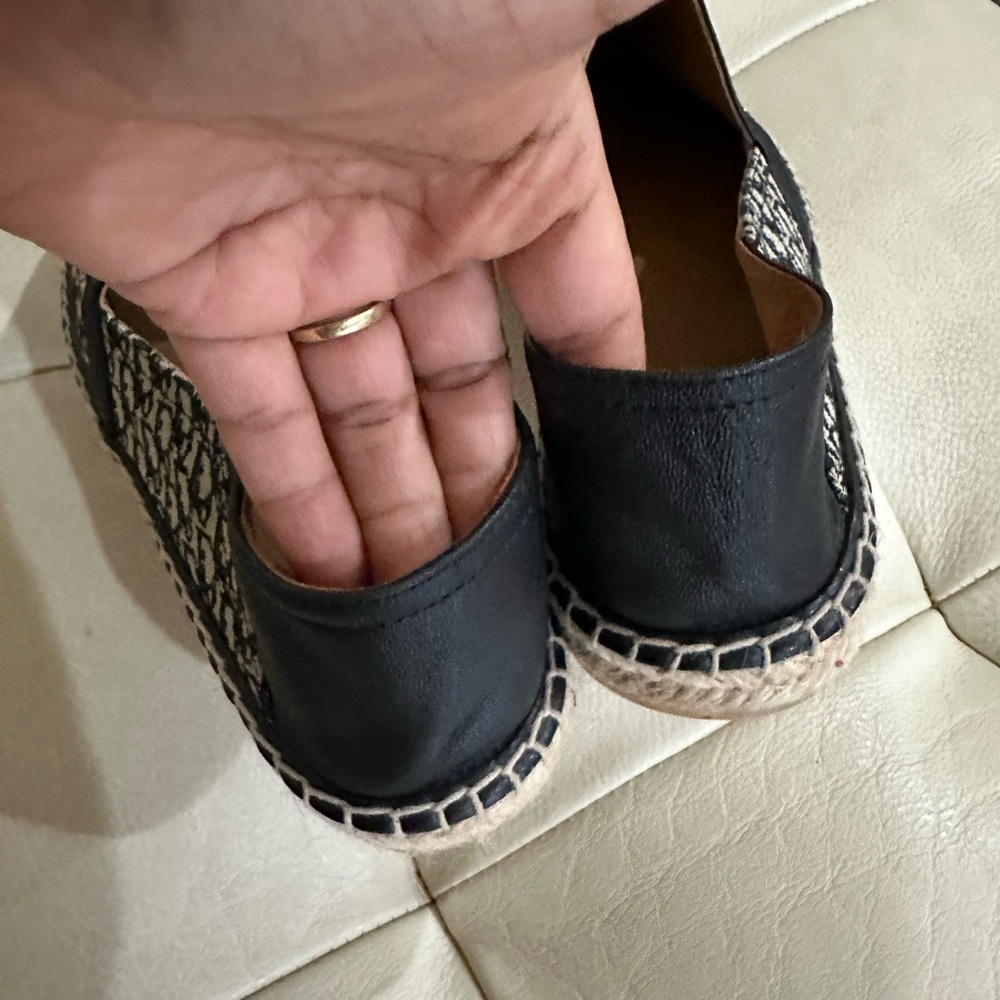 Christian Dior Oblique Monogram Paradise Espadrille Beige/Black - Picture 9 of 10